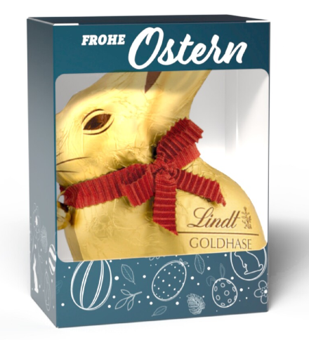 Lindt Goldhase 50 g in Vollkartonage