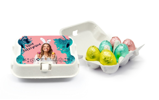 6er Schoko Ostereier